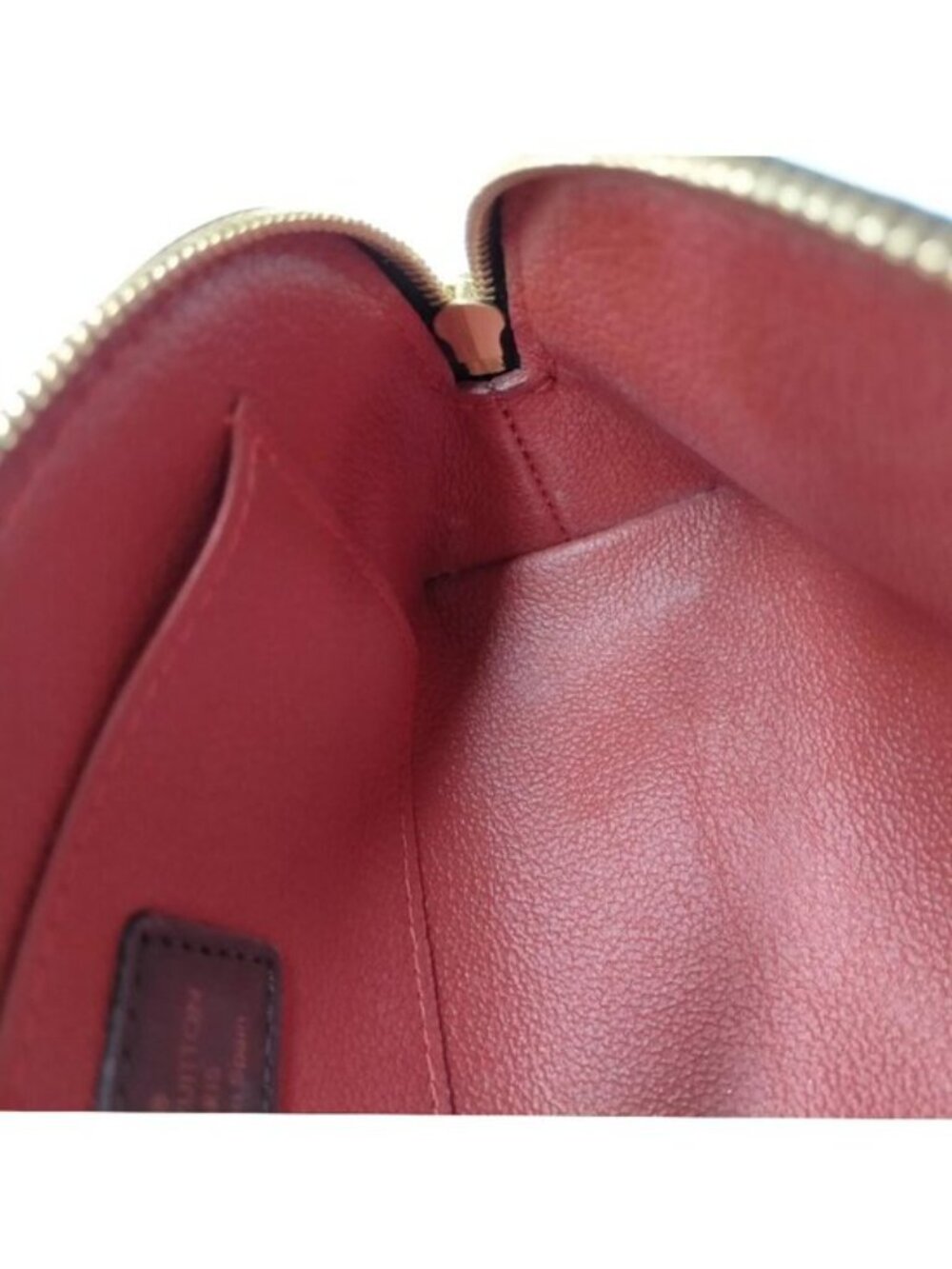 Authentic Louis Vuitton Cosmetic Pochette Damier Ebene Makeup Pouch Brown Canvas - Picture 12 of 16